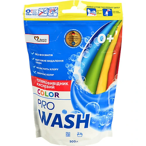 Плямовивідник д.кольорових речей ProWash 500г кисневий