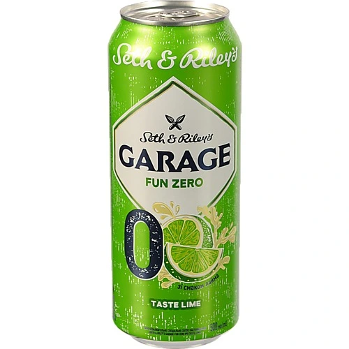Пиво Garage 0.5л seth rileys taste lime б.а з.б