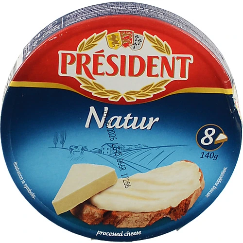 Сир Презідент 140г порційний 45% кор.
