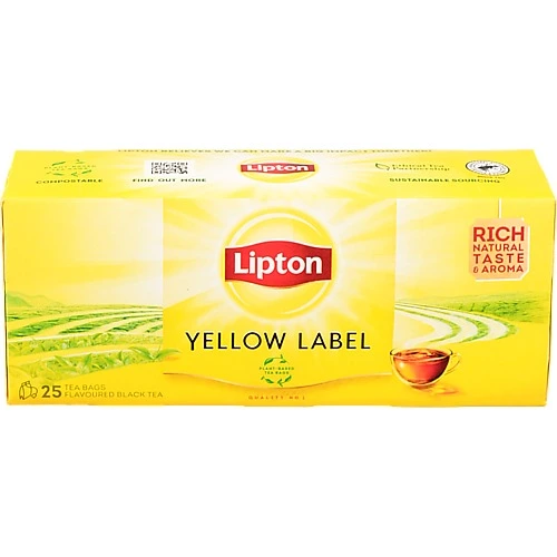 Чай Lipton 25п чорний yellow label