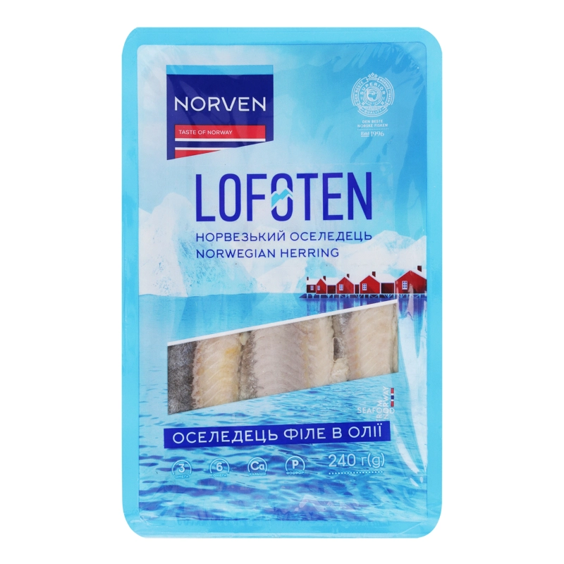 Сельдь філе Norven 240г в олії