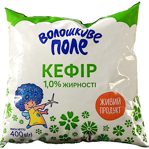 Кефір Волошкове поле 400г 1% пл.