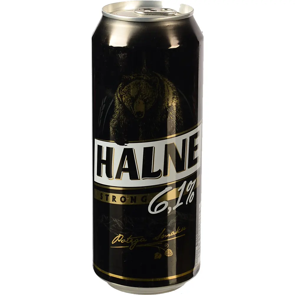 Пиво Halne Mocne 0.5л світле фільтроване з.б.