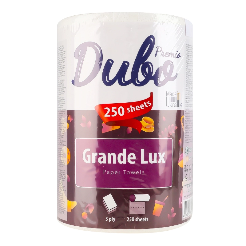 Рушники паперові 3-х шарові Grande Lux Premio Диво 1шт