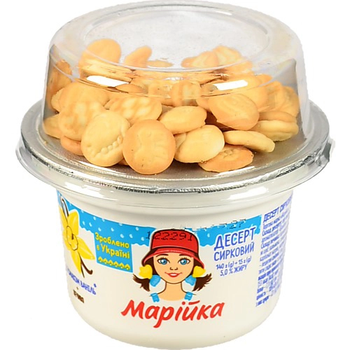 Десерт Смачненька 140г+15г 5% сирковий марійка печиво
