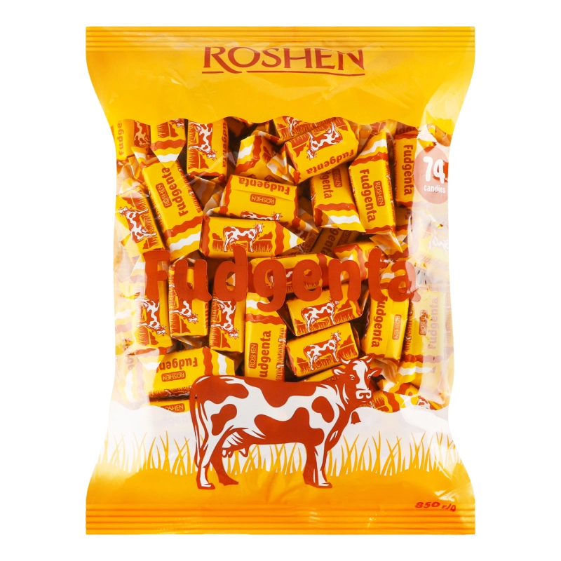 Цукерки з молочно-тираженої маси Fudgenta Roshen кг