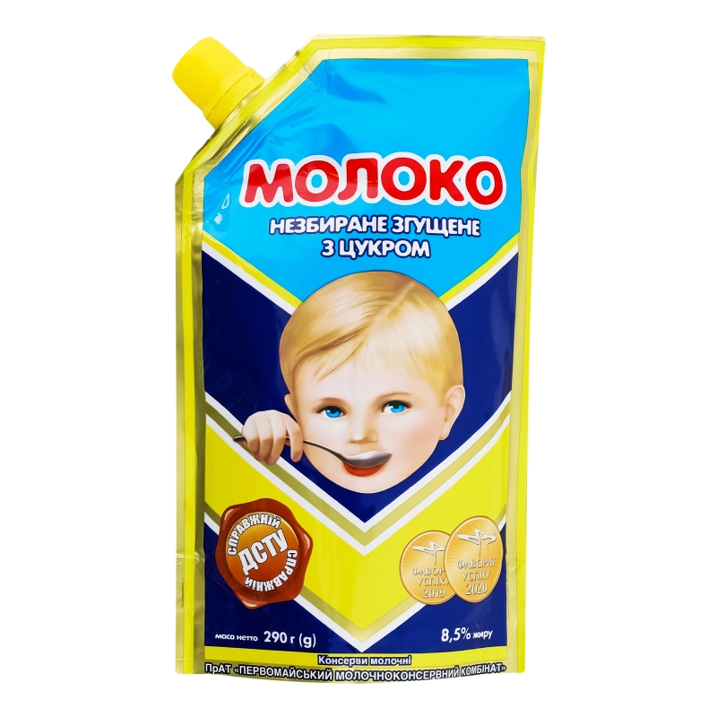 Молоко згущене ПМКК 290г дой пак