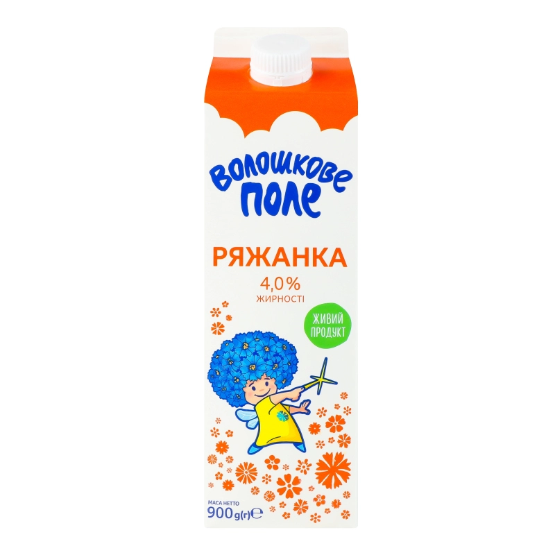 Ряжанка Волошкове поле 900мл 4% жирності