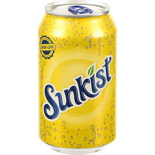 Напій Sunkist 0.33л лимон лайм безалкогольний з.б