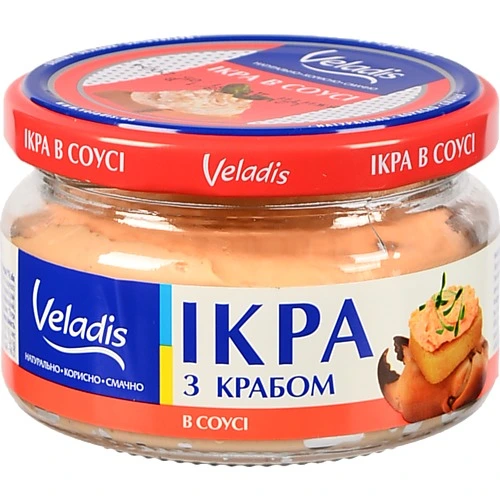 Ікра у соусі Veladis 160г з м"ясом краба
