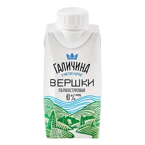 Вершки Галичина 200г 10% TPA