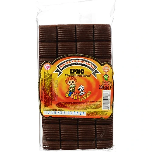 Ірис тиражений напівтвердий З какао Шполянський завод продтоварів м/у 200г