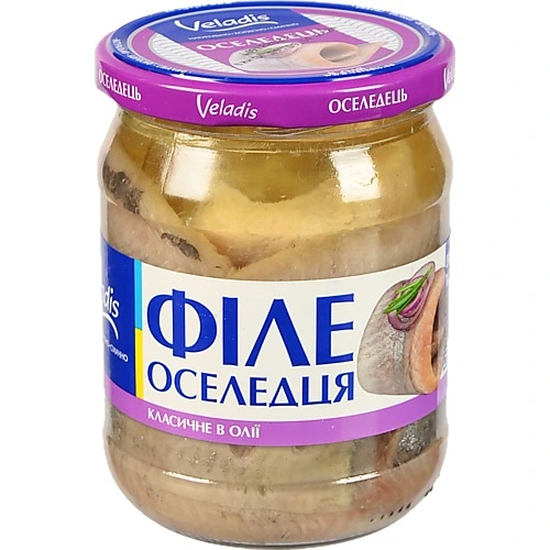 Фiле оселедця класичне Veladis 470г в олії