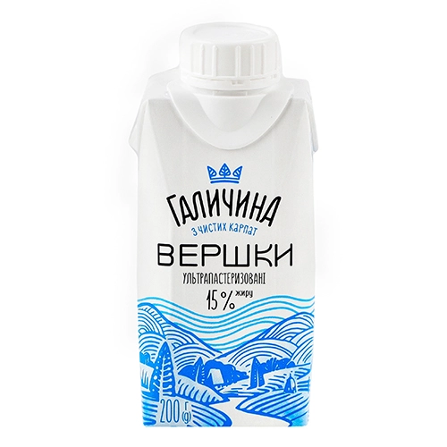 Вершки Галичина 200г 15%  TPA