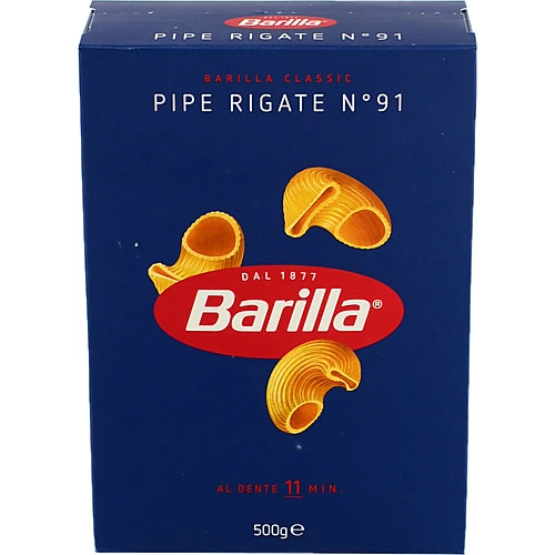 Макарони Barilla 500г pipe rigate 91 міньйони