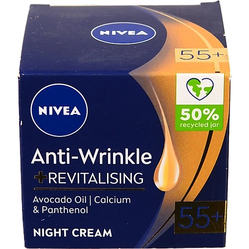 Крем Nivea visage 50мл нічний енергія молодості 55+