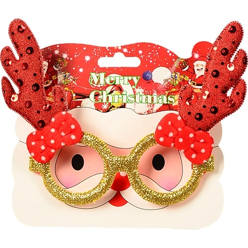 Окуляри карнавальні  Новий Рік з блискітками.