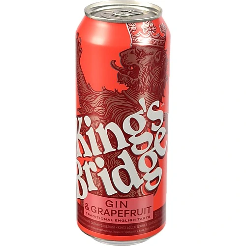 С.алк.напій King`s Bridge 0.5л 7% джин грейфрукт