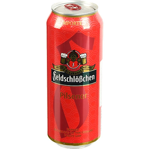Пиво Feldschlobchen 0.5л pilsner cвiтле фільтроване  з.б