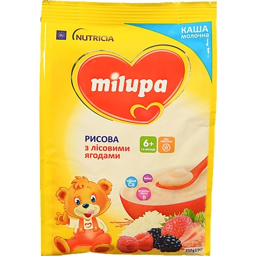 Каша Milupa 210г рисова лісові ягоди 6м.