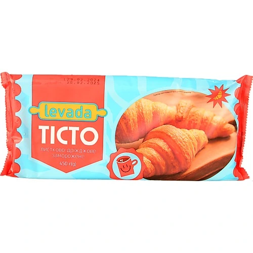 Тісто Левада 450г листково-дріжджове