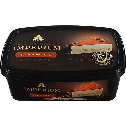 Морозиво Imperium Рудь 500г тірамісу  у лотку