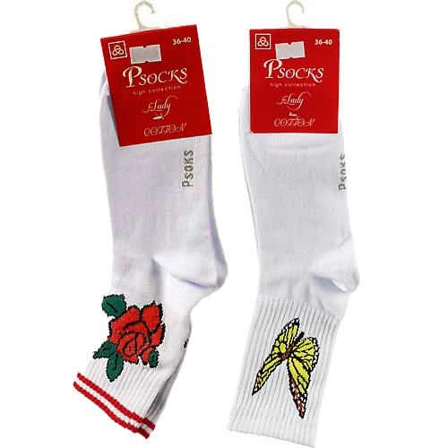 Шкарпетки Psocks жін.спорт смайл р36-40