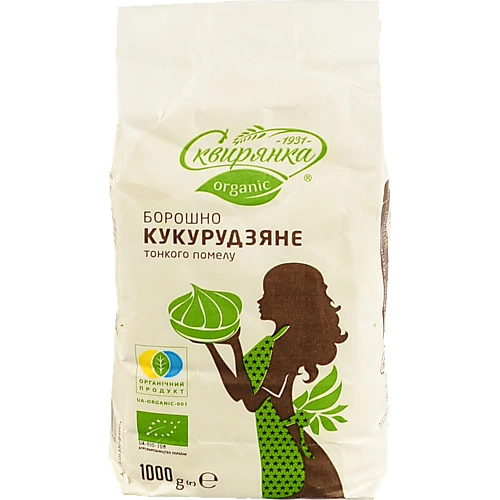Борошно Сквірянка 1кг кукурудзяне органічне