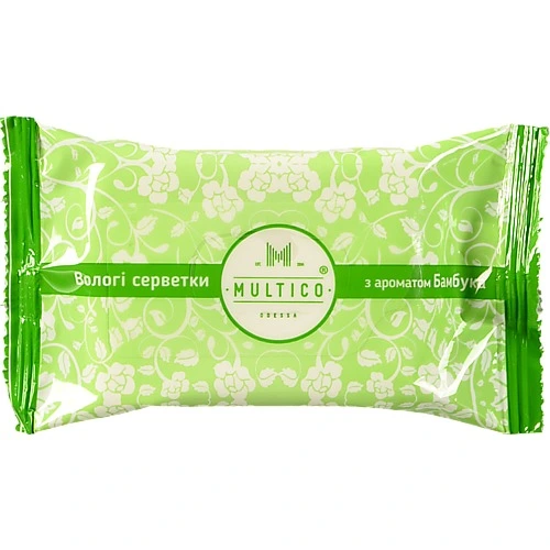 Серветки вологі Multico 15шт бамбук