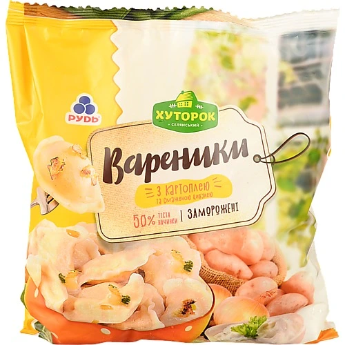Вареники Хуторок 900г картопля цибуля