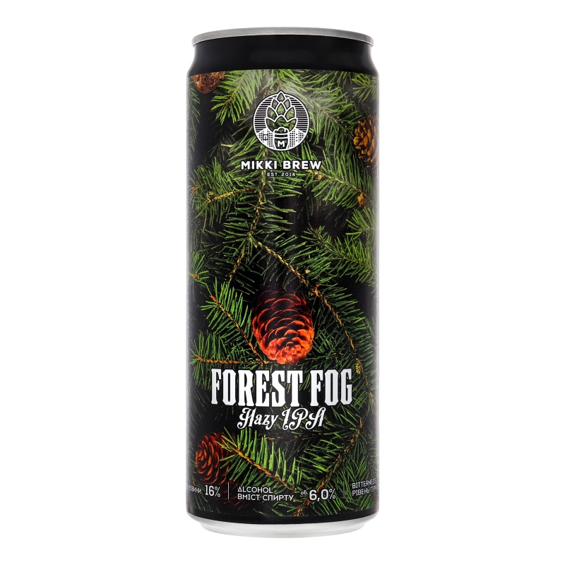 Пиво Волинський Бровар 0.33л світле нефілт.forest fog