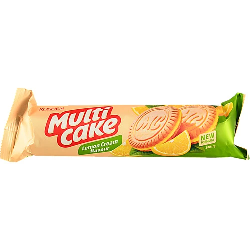 Печиво-сендвіч Roshen 180г multicake лимон-крем