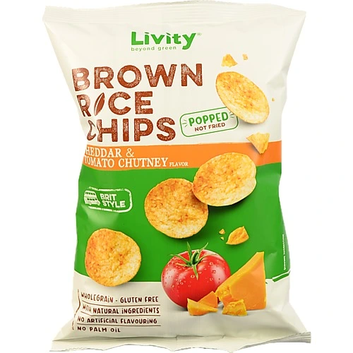Чіпси Livity / B.yond 60г рисові сир томати