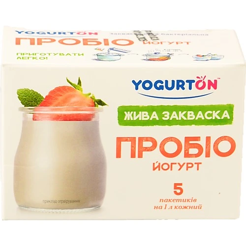 Закваска Yogurton 5*1г бактеріальна пробіо йогурт