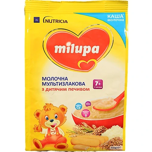 Каша Milupa 210г молочна мультизлаковий  печиво 7 м.