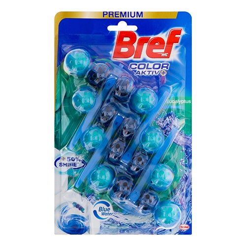 Освіжувач Bref 50гх4 д.унітазу кольорова вода евкаліпт