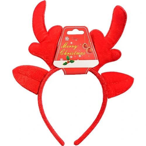 Обідок Новий Рік роги (в асортименті).Артикул 178223