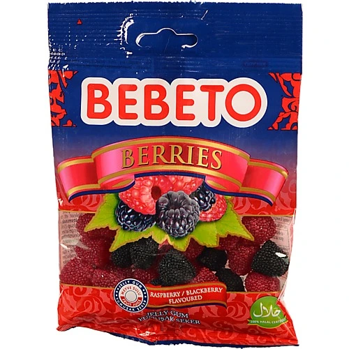 Жувальні цукерки Bebeto 70г ягіди
