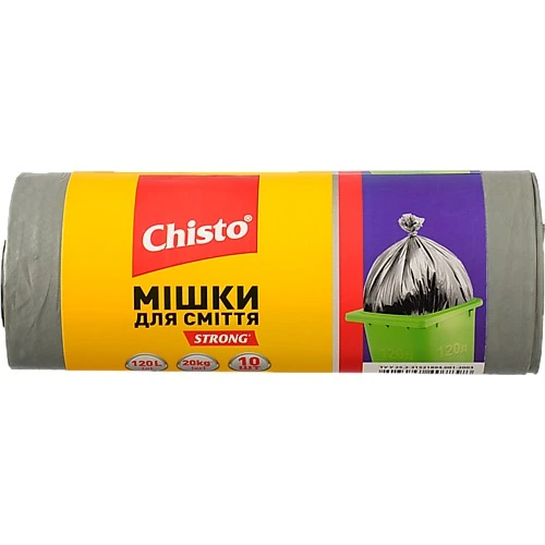 Мішки Chisto д.сміття strong 120лх10шт
