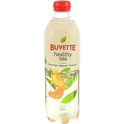 Напій Buvette Healthy tea 0.5л бiлий чай абрикос iнжир