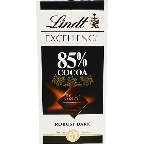 Шоколад 85% чорний гіркий Excellence Lindt к/у 100г