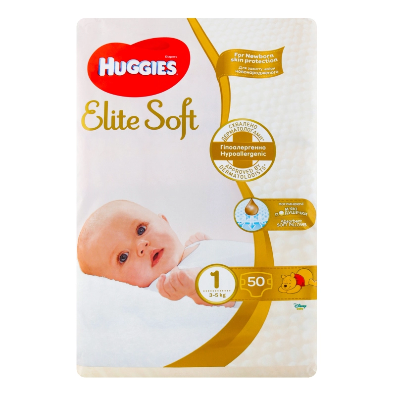 Підгузник Huggies Еліт Софт 1 Джамбо 50шт