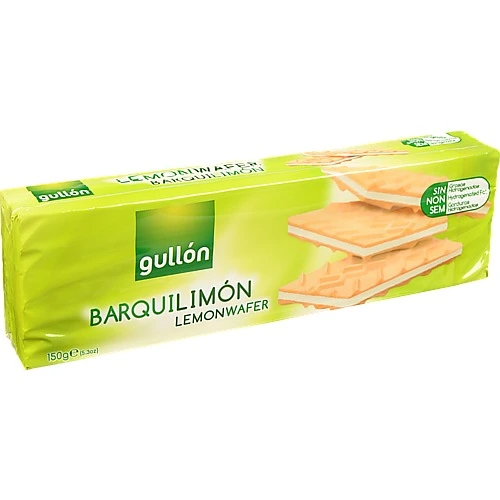 Вафлі Gullon 150г barquinata лімонні