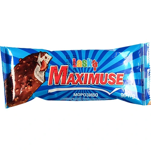 Морозиво Ласка 90г ескімо maximuse карамель