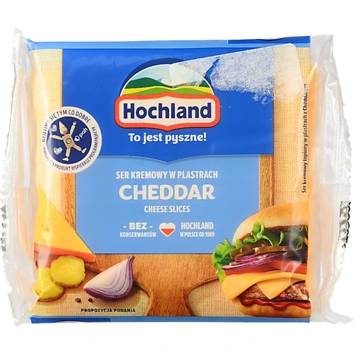 Сир Hochland 130г чеддер пл.