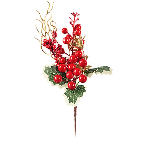 Декор новорічний флористична композиція тип 31 28cm