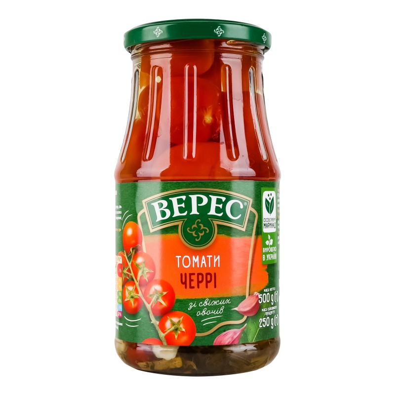 Томати Верес 500г мариновані