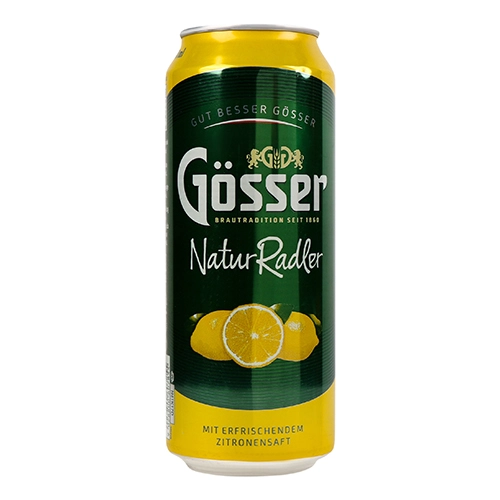 Пиво Gosser 0.5л naturradl.zitrone світле з.б