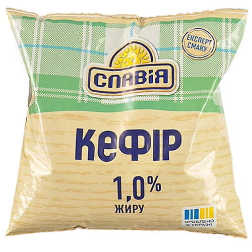 Кефір Славія 400г 1% п.е