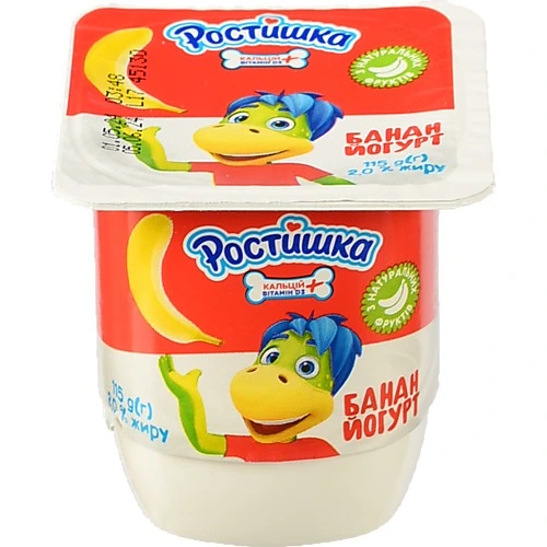Йогурт Ростишка 115г 2% банан ст
